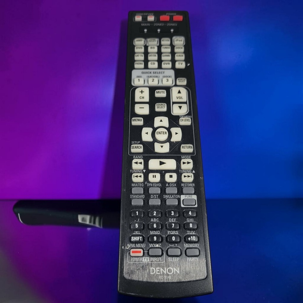 Denon RC-1146 AV Receiver Remote TESTED Multi-Zone AVR-3311CI AVR-1911 AVR591